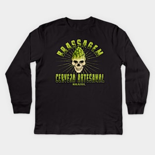 Brassagem Cerveja Artesanal Brazil Kids Long Sleeve T-Shirt